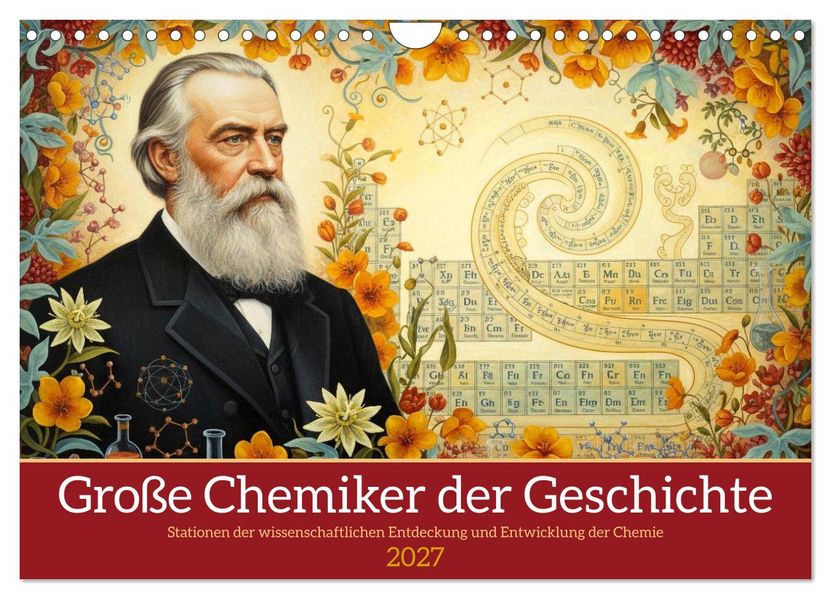 Große Chemiker der Geschichte (Wandkalender 2027 DIN A4 quer) CALVENDO Monatskalender
