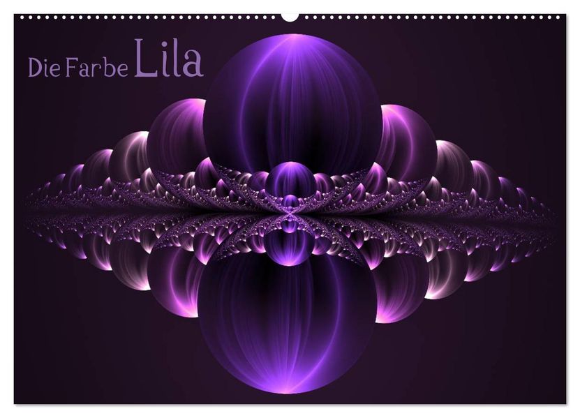 Die Farbe Lila (Wandkalender 2027 DIN A2 quer) CALVENDO Monatskalender