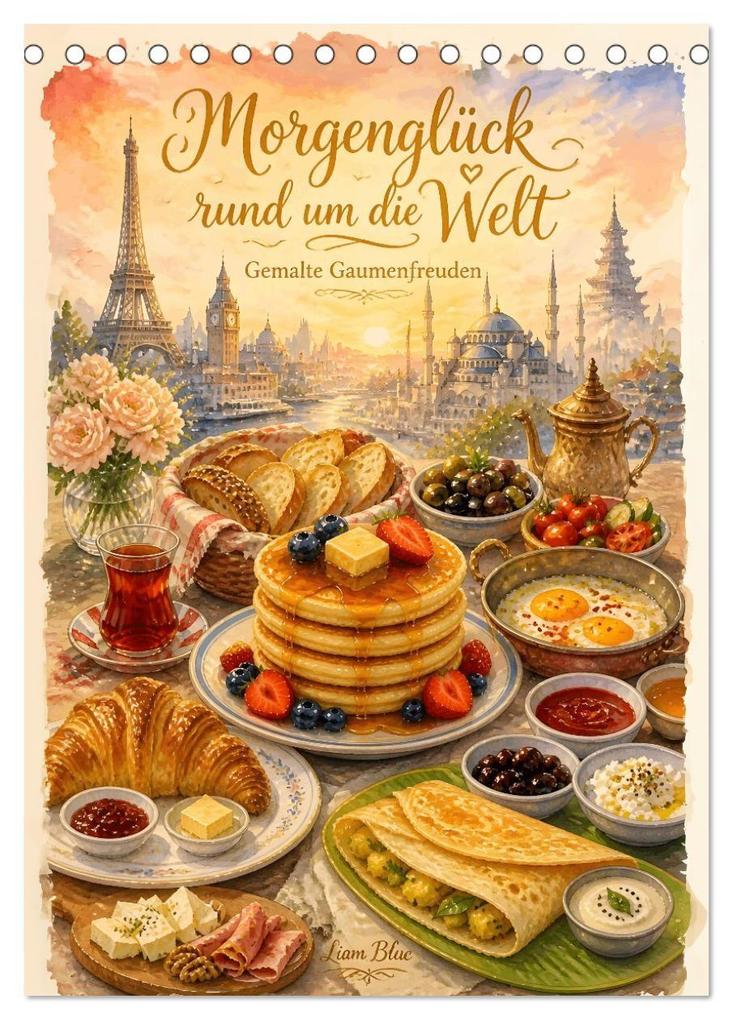 Morgenglück rund um die Welt - Gemalte Gaumenfreuden (Tischkalender 2027 DIN A5 hoch) CALVENDO Monatskalender