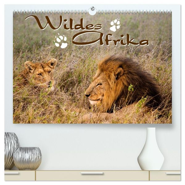 Wildes Afrika (hochwertiger Premium Wandkalender 2027 DIN A2 quer) Kunstdruck in Hochglanz