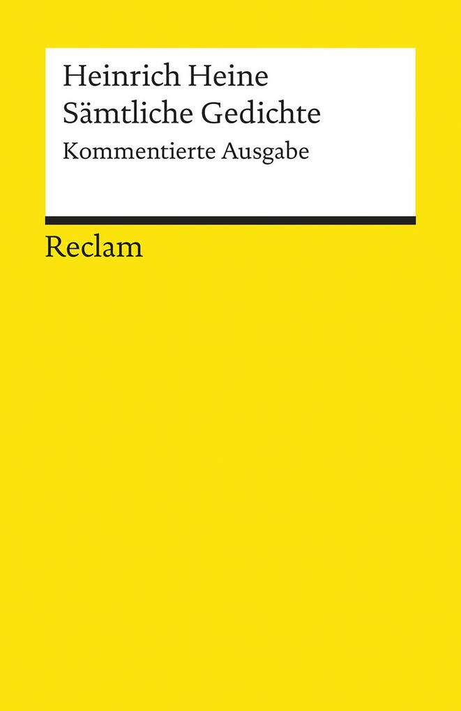 Reclam Philipp Jun. Sämtliche Gedichte