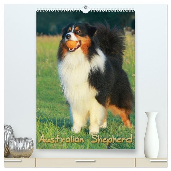Australian Shepherd (hochwertiger Premium Wandkalender 2027 DIN A2 hoch) Kunstdruck in Hochglanz