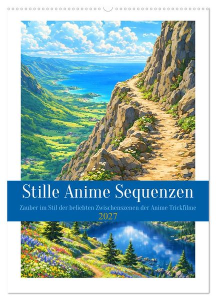 Stille Anime Sequenzen (Wandkalender 2027 DIN A2 hoch) CALVENDO Monatskalender