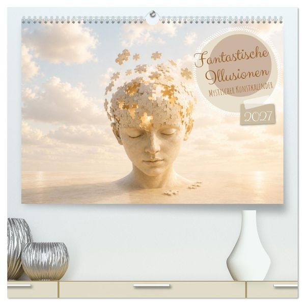 Fantastische Illusionen - Mystischer Kunstkalender (hochwertiger Premium Wandkalender 2027 DIN A2 quer) Kunstdruck in Hochglanz