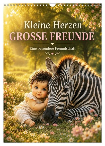Kleine Herzen GROSSE FREUNDE (Wandkalender 2027 DIN A3 hoch) CALVENDO Monatskalender