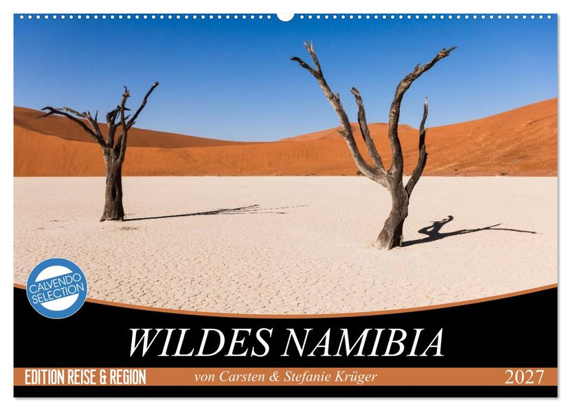 Wildes Namibia (Wandkalender 2027 DIN A2 quer) CALVENDO Monatskalender