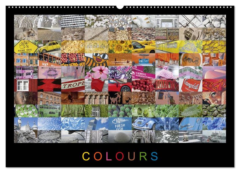 Colours (Wandkalender 2027 DIN A2 quer) CALVENDO Monatskalender