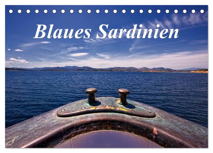Blaues Sardinien (Tischkalender 2027 DIN A5 quer) CALVENDO Monatskalender