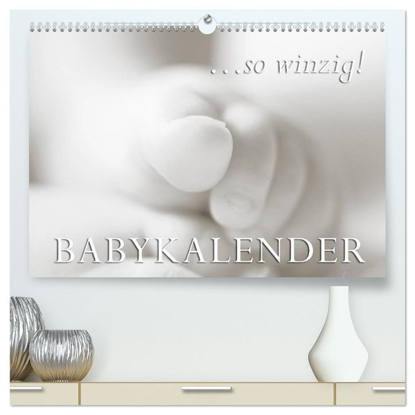 ...so winzig - Babykalender (hochwertiger Premium Wandkalender 2027 DIN A2 quer) Kunstdruck in Hochglanz