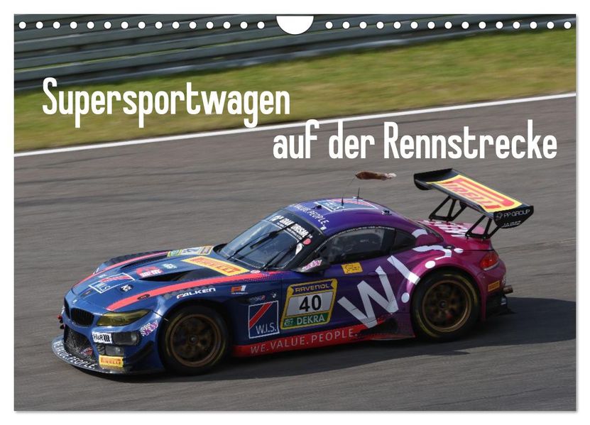 Supersportwagen auf der Rennstrecke (Wandkalender 2027 DIN A4 quer) CALVENDO Monatskalender