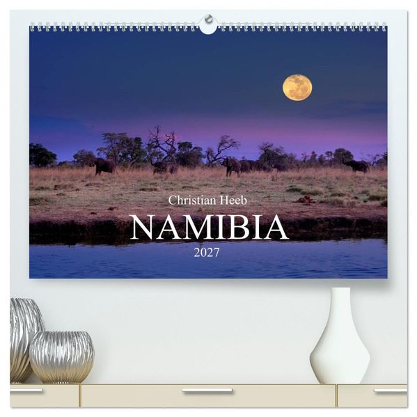 NAMIBIA Christian Heeb (hochwertiger Premium Wandkalender 2027 DIN A2 quer) Kunstdruck in Hochglanz