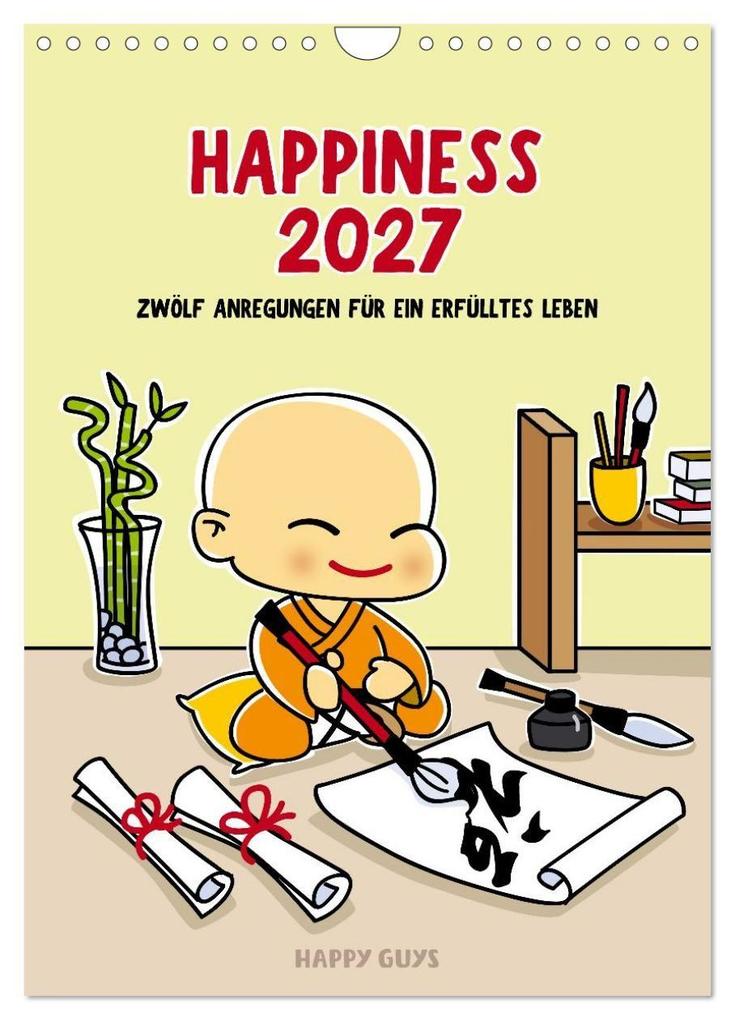 Happiness 2027 (Wandkalender 2027 DIN A4 hoch) CALVENDO Monatskalender
