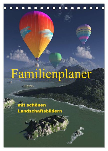 Familienplaner mit schönen Landschaftsbildern (Tischkalender 2027 DIN A5 hoch) CALVENDO Monatskalender