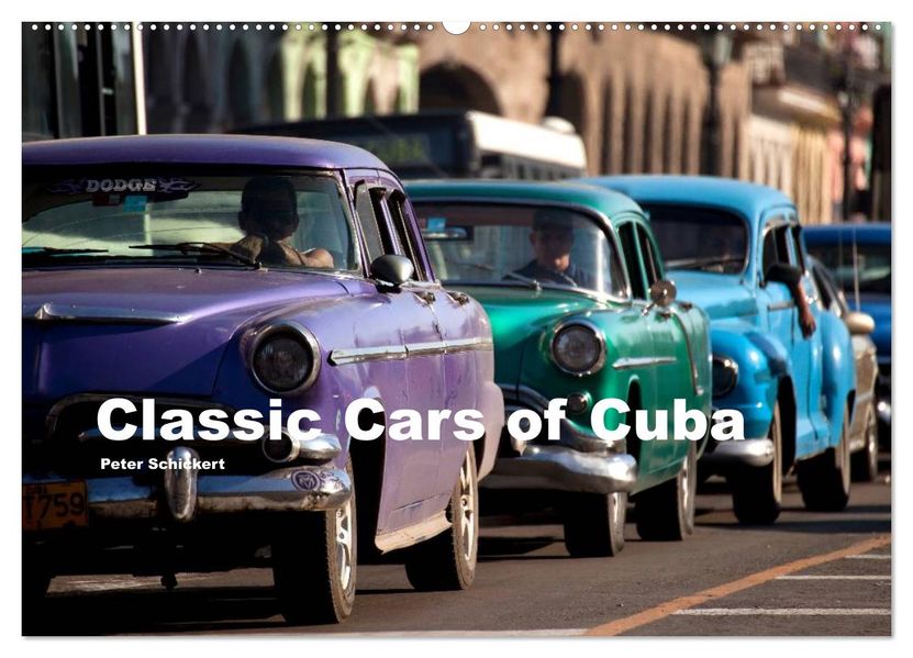 Classic Cars of Cuba (Wandkalender 2027 DIN A2 quer) CALVENDO Monatskalender