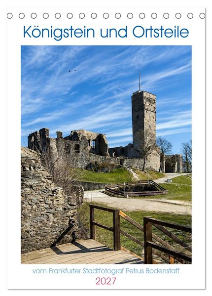 Königstein und Ortsteile (Tischkalender 2027 DIN A5 hoch) CALVENDO Monatskalender