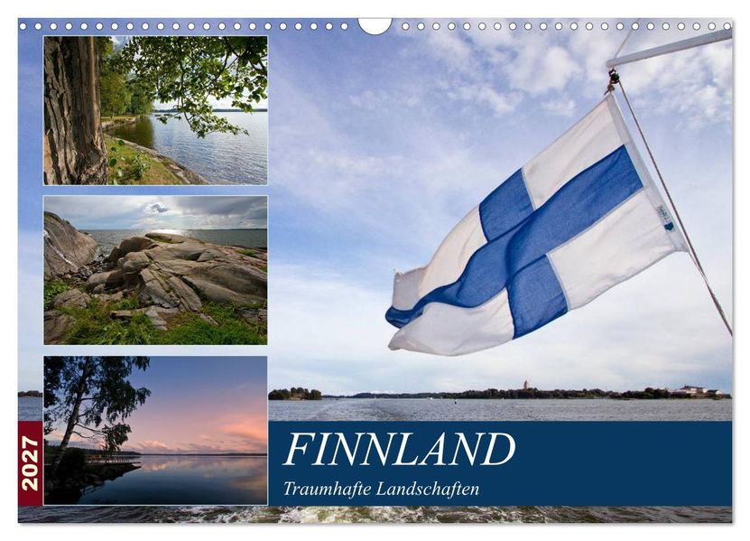 FINNLAND Traumhafte Landschaften (Wandkalender 2027 DIN A3 quer) CALVENDO Monatskalender
