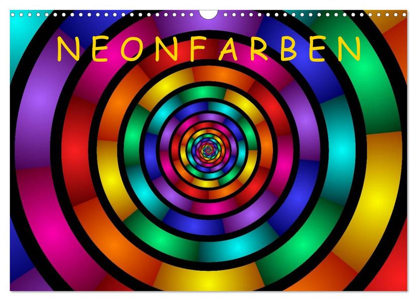 Neonfarben (Wandkalender 2027 DIN A3 quer) CALVENDO Monatskalender