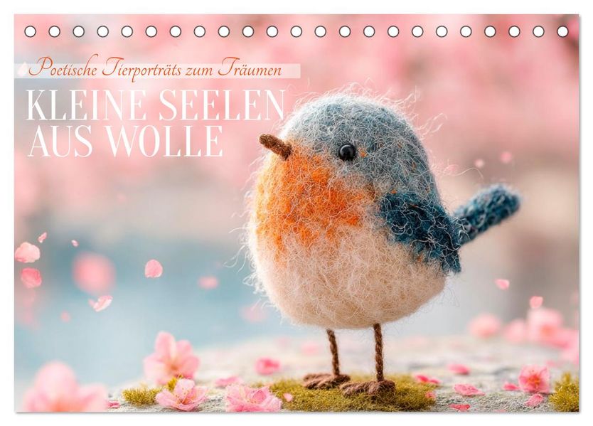 Kleine Seelen aus Wolle (Tischkalender 2027 DIN A5 quer) CALVENDO Monatskalender
