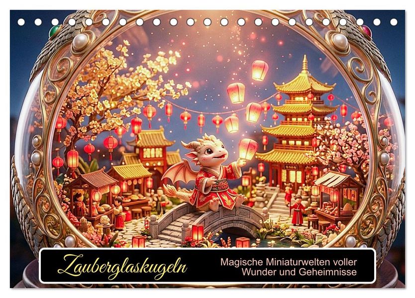 Zauberglaskugeln (Tischkalender 2027 DIN A5 quer) CALVENDO Monatskalender