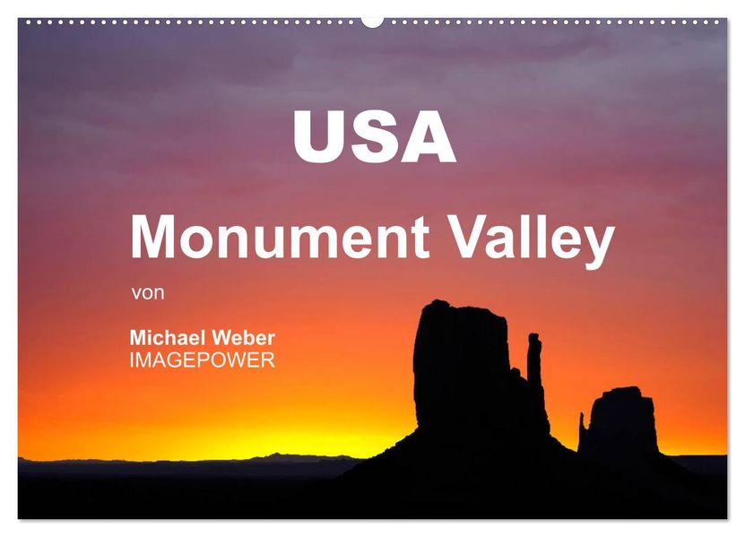 USA - Monument Valley (Wandkalender 2027 DIN A2 quer) CALVENDO Monatskalender