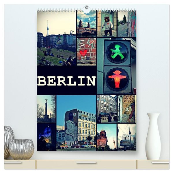 BERLIN / vertikal (hochwertiger Premium Wandkalender 2027 DIN A2 hoch) Kunstdruck in Hochglanz