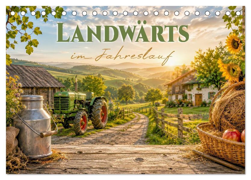 Landwärts im Jahreslauf (Tischkalender 2027 DIN A5 quer) CALVENDO Monatskalender