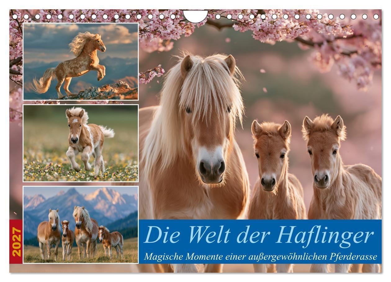 Die Welt der Haflinger (Wandkalender 2027 DIN A4 quer) CALVENDO Monatskalender