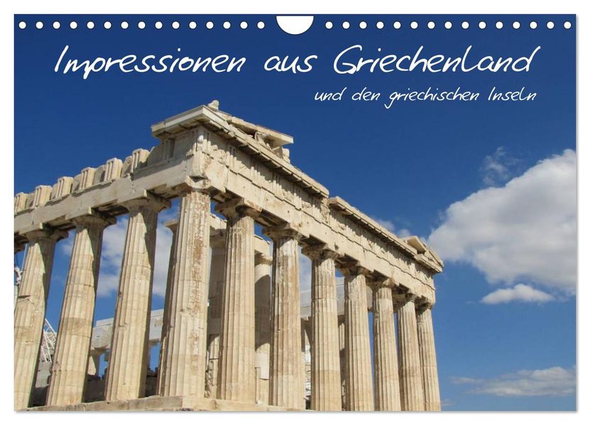 Impressionen aus Griechenland (Wandkalender 2027 DIN A4 quer) CALVENDO Monatskalender