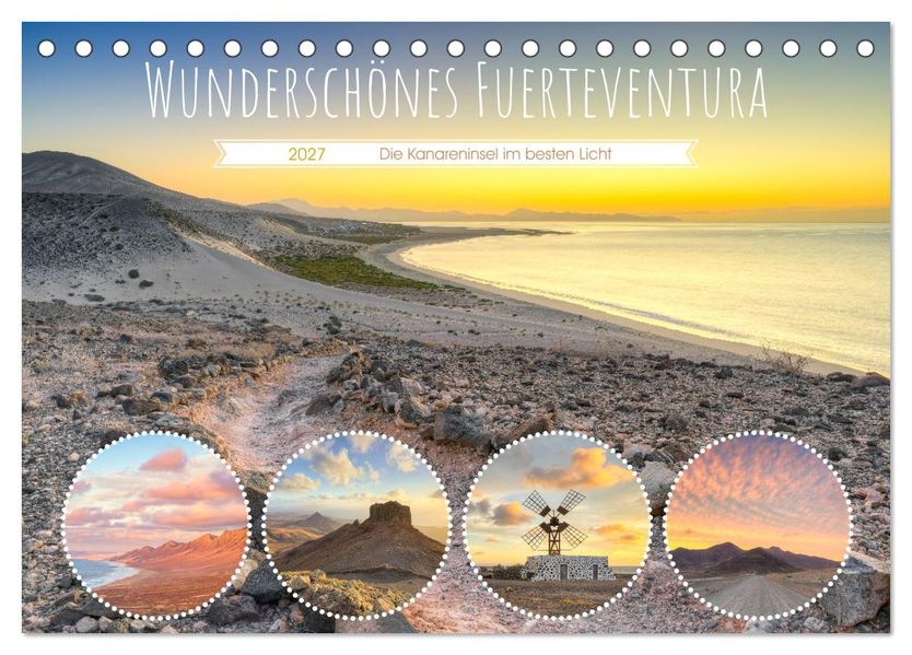 Wunderschönes Fuerteventura (Tischkalender 2027 DIN A5 quer) CALVENDO Monatskalender