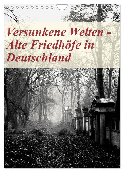 Versunkene Welten - Alte Friedhöfe in Deutschland (Wandkalender 2027 DIN A4 hoch) CALVENDO Monatskalender