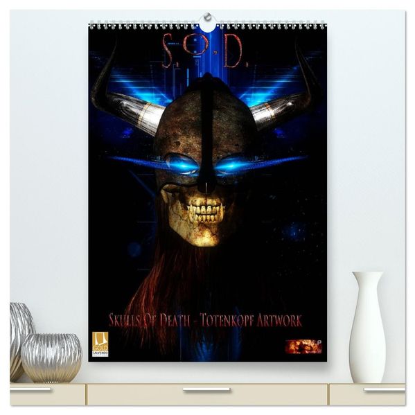 S.O.D. - Skulls Of Death Vol. I - Totenkopf Artworks (hochwertiger Premium Wandkalender 2027 DIN A2 hoch) Kunstdruck in Hochglanz