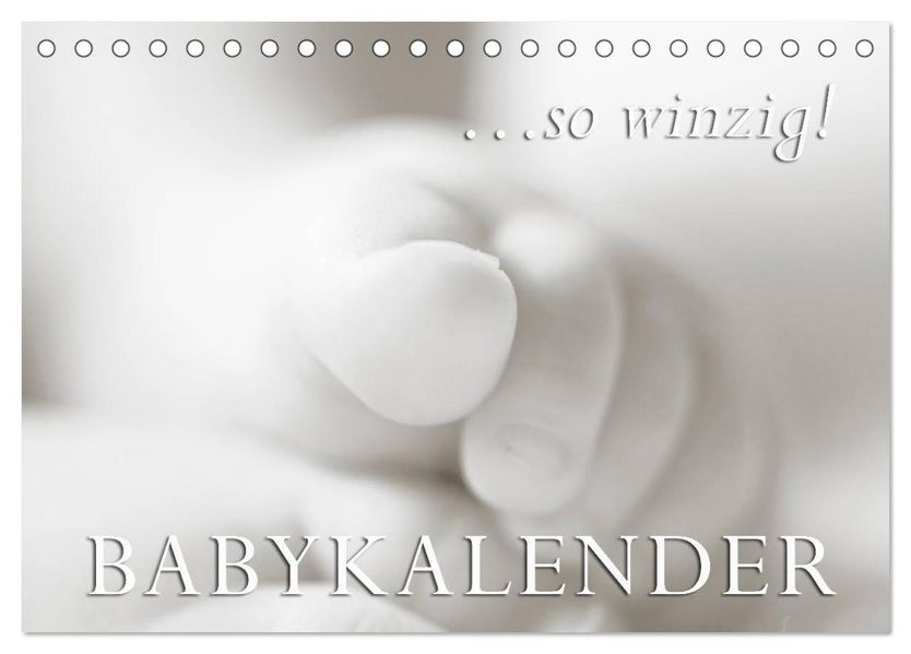 ...so winzig - Babykalender (Tischkalender 2027 DIN A5 quer) CALVENDO Monatskalender