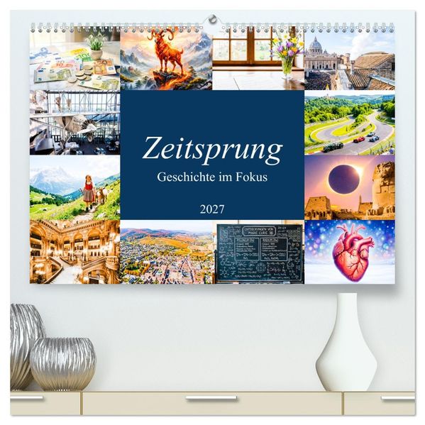 Zeitsprung - Geschichte im Fokus (hochwertiger Premium Wandkalender 2027 DIN A2 quer) Kunstdruck in Hochglanz
