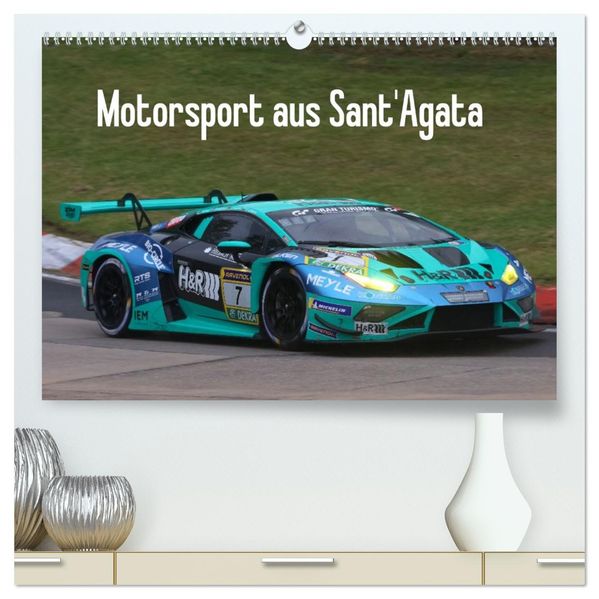 Motorsport aus Sant'Agata (hochwertiger Premium Wandkalender 2027 DIN A2 quer) Kunstdruck in Hochglanz