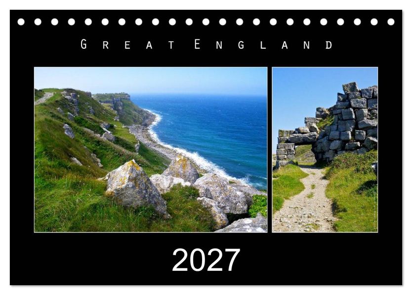 Great England 2027 (Tischkalender 2027 DIN A5 quer) CALVENDO Monatskalender