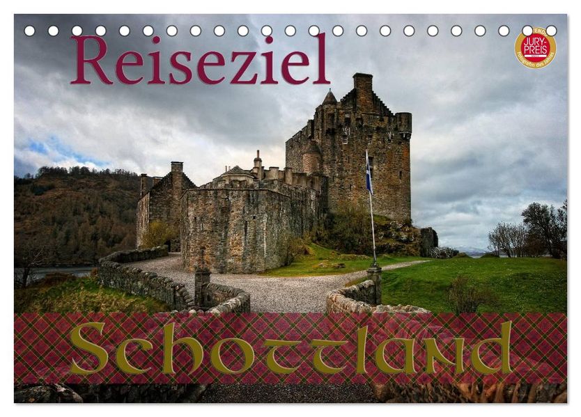 Reiseziel Schottland (Tischkalender 2027 DIN A5 quer) CALVENDO Monatskalender