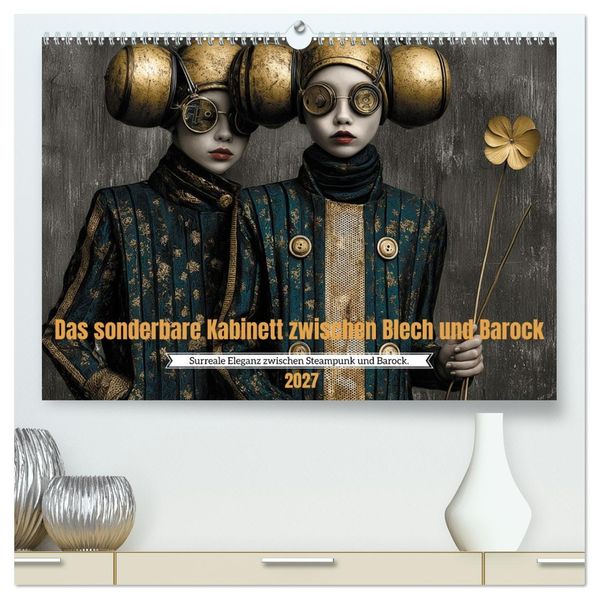 Das sonderbare Kabinett zwischen Blech und Barock (hochwertiger Premium Wandkalender 2027 DIN A2 quer) Kunstdruck in Hochglanz