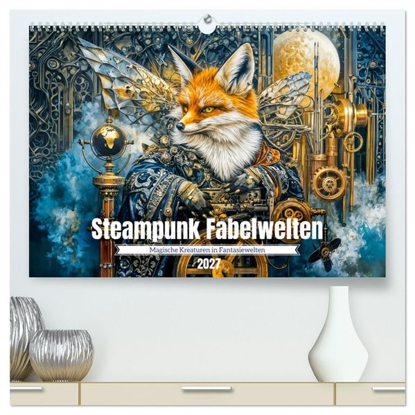 Steampunk Fabelwelten - Magische Kreaturen in Fantasiewelten (hochwertiger Premium Wandkalender 2027 DIN A2 quer) Kunstdruck in Hochglanz