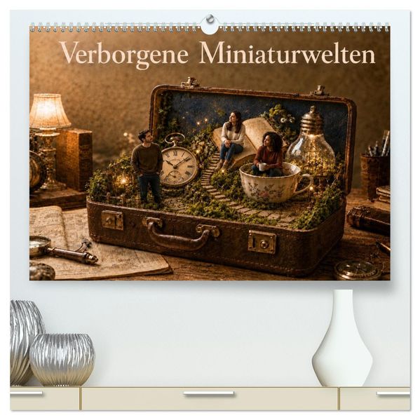 Verborgene Miniaturwelten (hochwertiger Premium Wandkalender 2027 DIN A2 quer) Kunstdruck in Hochglanz