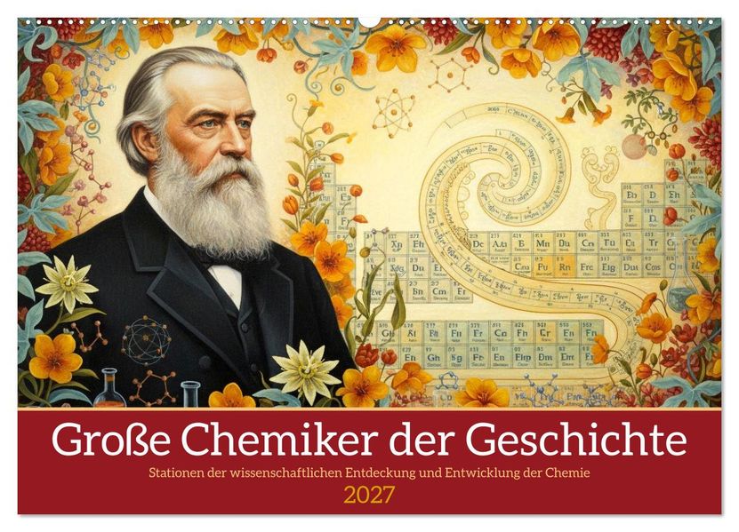 Große Chemiker der Geschichte (Wandkalender 2027 DIN A2 quer) CALVENDO Monatskalender