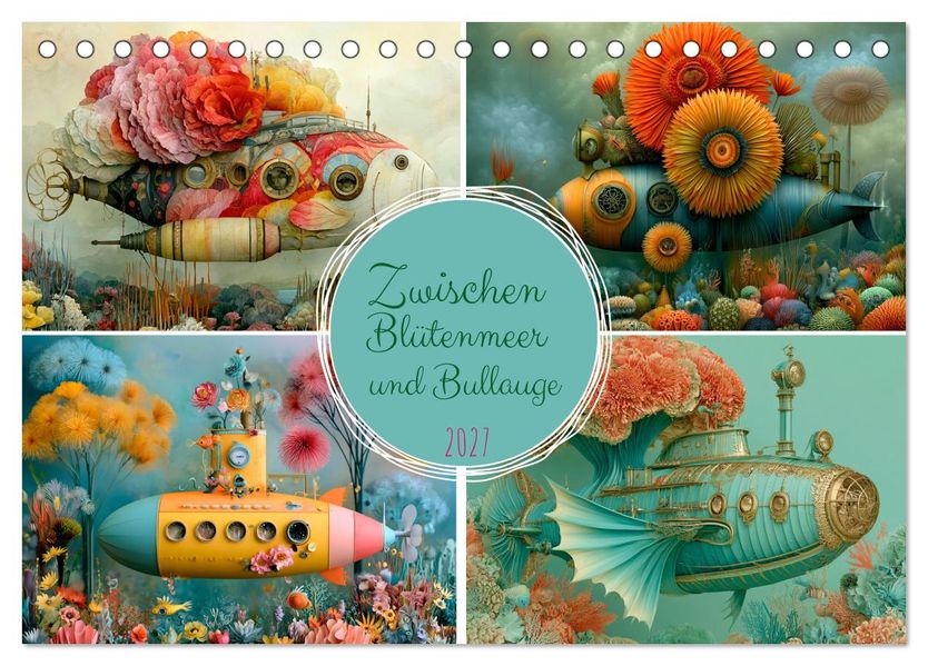 Zwischen Blütenmeer und Bullauge (Tischkalender 2027 DIN A5 quer) CALVENDO Monatskalender