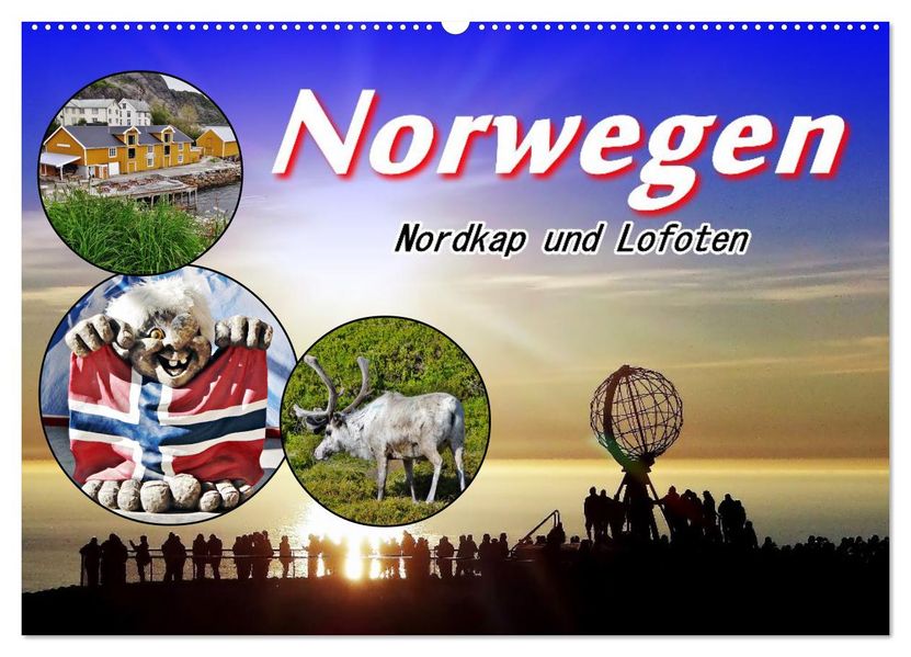 Norwegen Nordkap und Lofoten (Wandkalender 2027 DIN A2 quer) CALVENDO Monatskalender