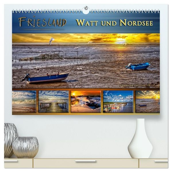 Friesland - Watt und Nordsee (hochwertiger Premium Wandkalender 2027 DIN A2 quer) Kunstdruck in Hochglanz