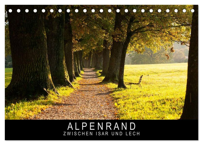 Alpenrand zwischen Isar und Lech (Tischkalender 2027 DIN A5 quer) CALVENDO Monatskalender