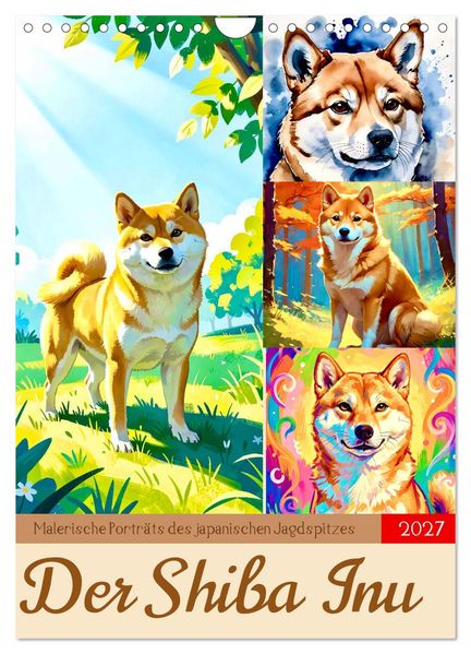 Der Shiba Inu (Wandkalender 2027 DIN A4 hoch) CALVENDO Monatskalender
