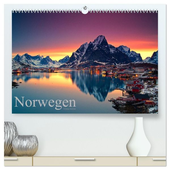 Norwegen (hochwertiger Premium Wandkalender 2027 DIN A2 quer) Kunstdruck in Hochglanz