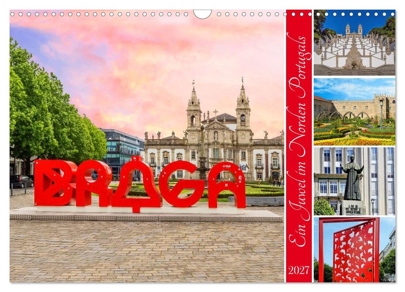Braga (Wandkalender 2027 DIN A3 quer) CALVENDO Monatskalender