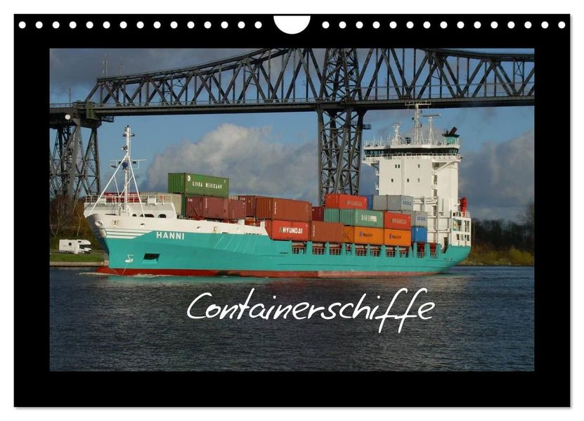 Containerschiffe (Wandkalender 2027 DIN A4 quer) CALVENDO Monatskalender