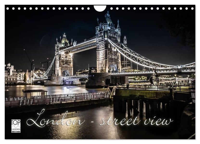 London - street view (Wandkalender 2027 DIN A4 quer) CALVENDO Monatskalender