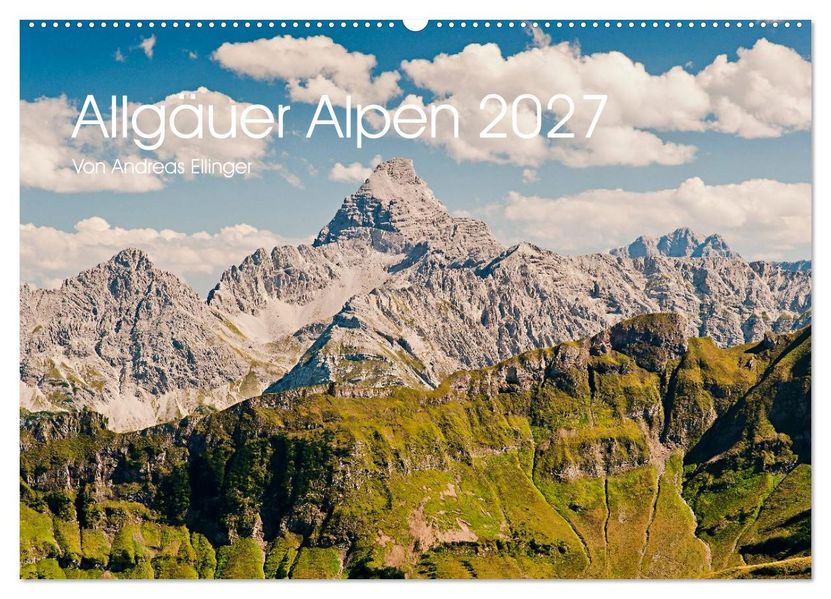 Allgäuer Alpen 2027 (Wandkalender 2027 DIN A2 quer) CALVENDO Monatskalender